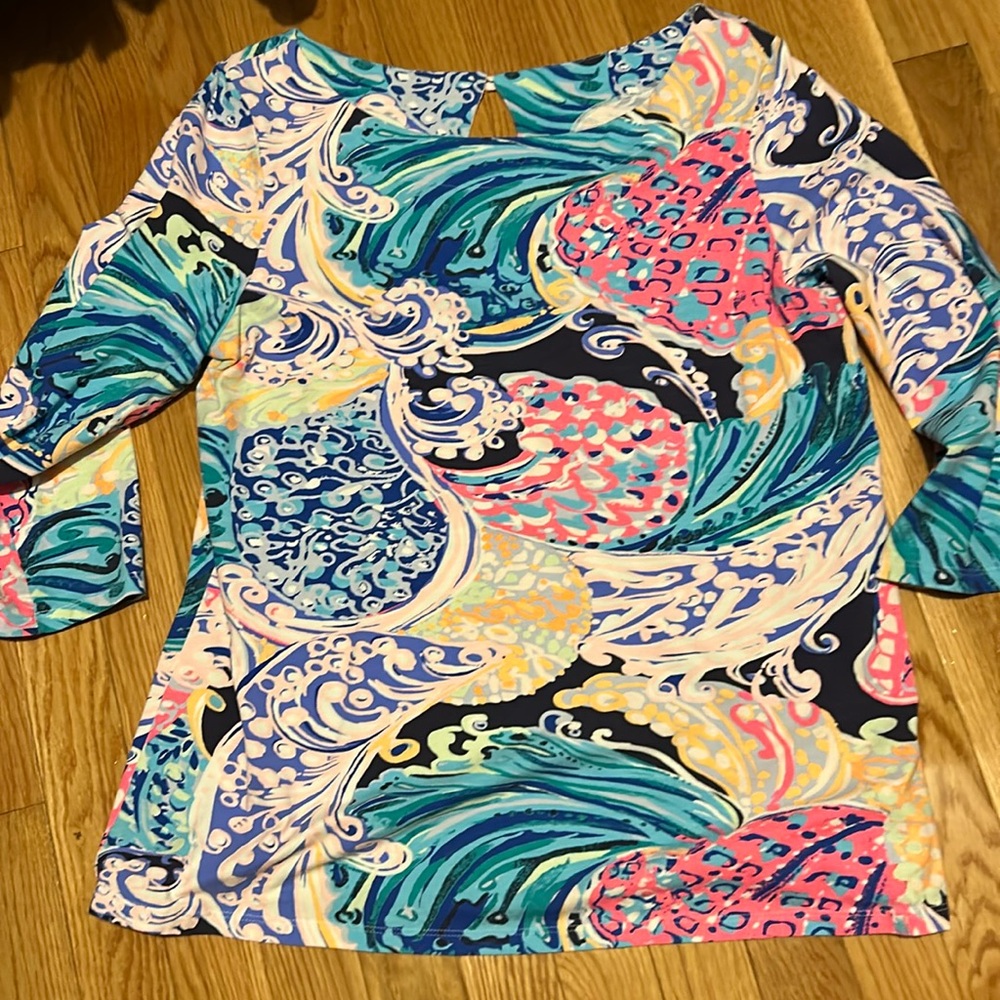 EUC Lily Pulitzer top 3/4 sleeve